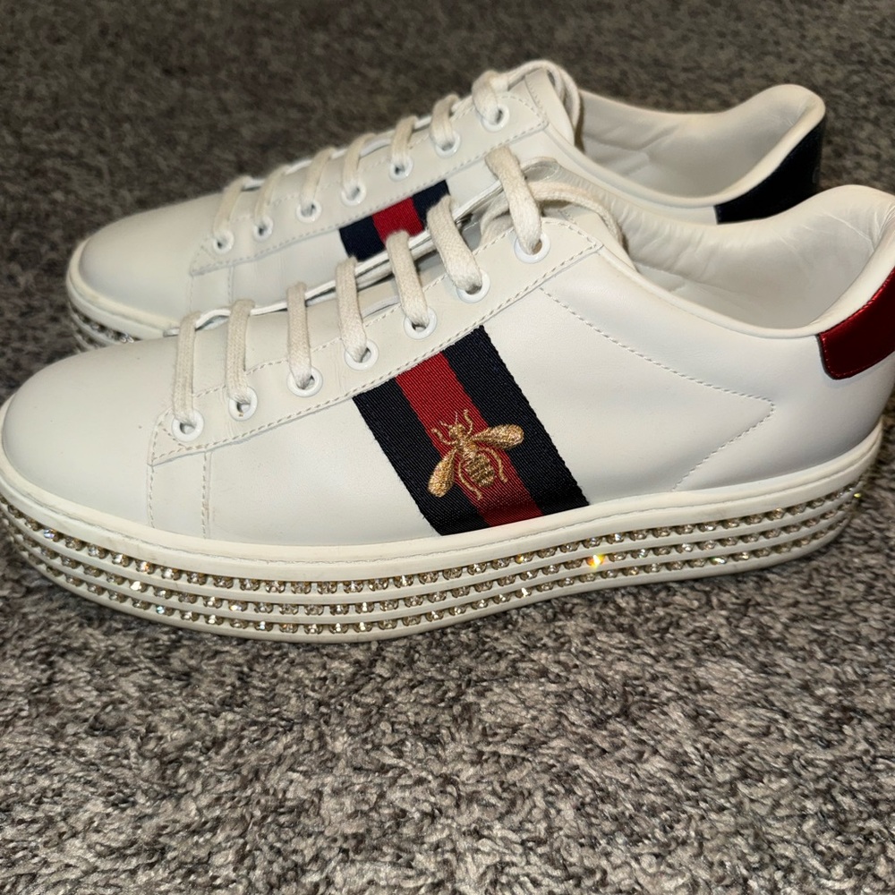 Women’s Gucci Ace Embellished Sneakers - Picture 3 of 8